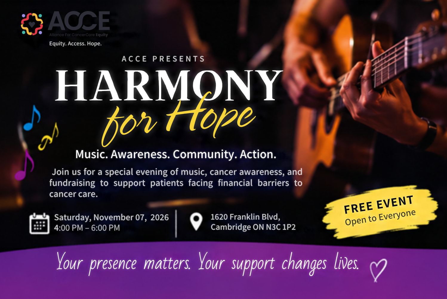Harmony for Hope: An Evening of Music, Hope, Cancer Awareness & Community Action