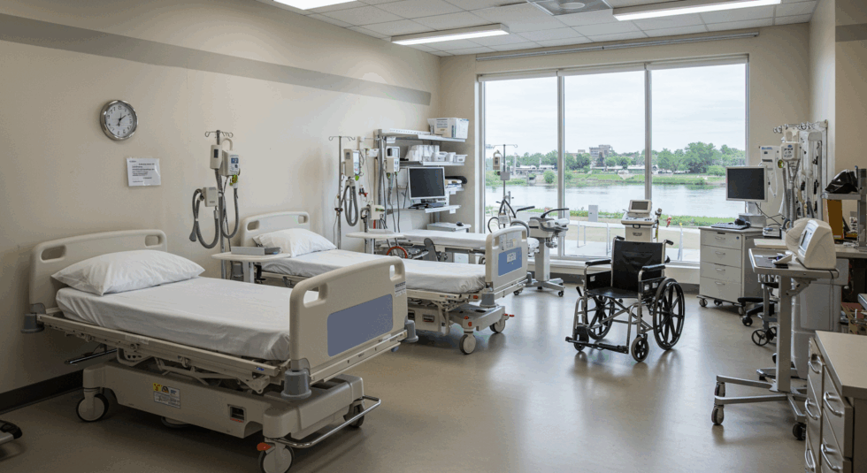 Essential cancer-care equipment at a community healthcare center.