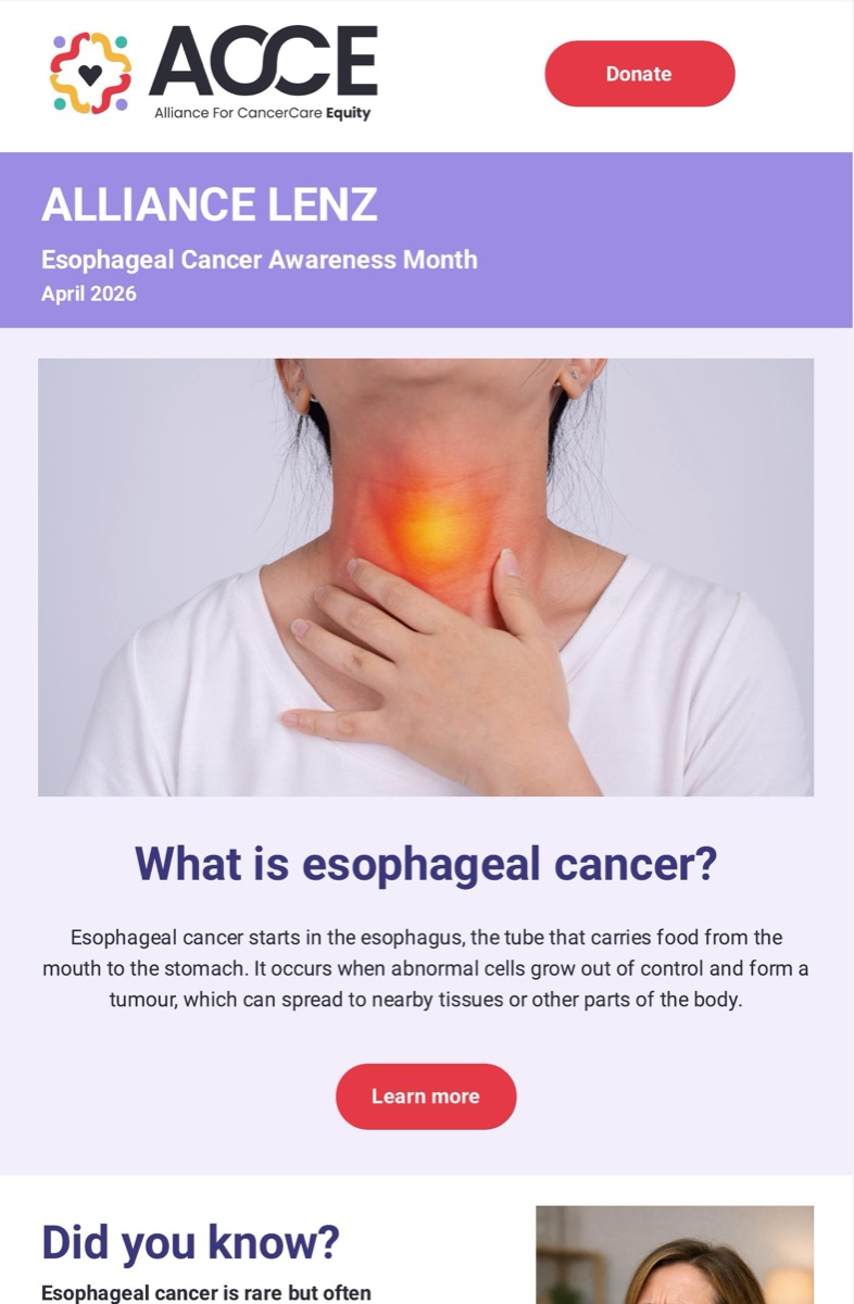 Esophageal Cancer Awareness Month: Spot the Signs Early